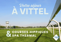 Vittel : entre courses hippiques et soins bien-être